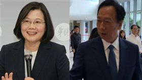 蔡英文,郭台銘 圖/邱榮吉攝影,黃宣尹攝影