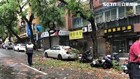 台北市天母地區發生磁磚掉落事件（民眾提供）