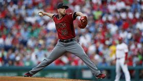 ▲亞利桑納響尾蛇投手Merrill Kelly有過4年韓國職棒資歷。（圖／美聯社／達志影像）