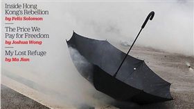 香港反送中激烈衝突！「雨傘擋催淚瓦斯」登時代雜誌封面（圖／翻攝自TIME臉書）