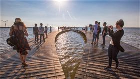 高美濕地,景點,假日,違規停車,人車爭道,台中市府,美堤街,交通管制