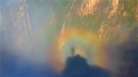 大陸,安徽,黃山,佛光(翻攝自梨視頻)