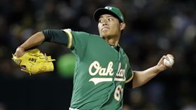 旅美左投王維中。（圖／美聯社／達志影像）