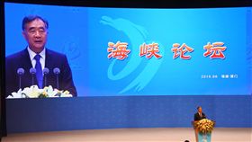 海峽論壇大會開幕 汪洋大談兩岸必須必然統一中國全國政協主席汪洋16日出席海峽論壇大會開幕致詞時稱，兩岸同屬一個中國的歷史和法理事實從未改變，「祖國必須統一，也必然統一。」中央社記者楊昇儒廈門攝  108年6月16日