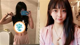 健身正妹臉蛋萌樣可愛，微露腹肌身材超辣。（圖／翻攝自Claurita微博）
