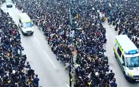 反送中,香港,遊行,救護車,昏倒,分道,香港地　圖／翻攝自臉書香港地