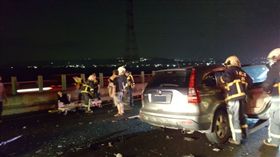 彰化,車禍,連環追撞,國道3號（圖／翻攝畫面）