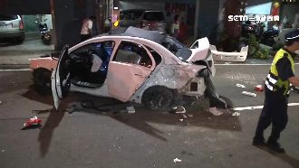 停不了！高速撞民宅　乘客拋車外重傷