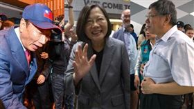 柯文哲,蔡英文,郭台銘 圖/資料照