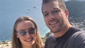 ▲沃妮雅琪（左）與老公大衛李。（圖／翻攝自沃妮雅琪推特）