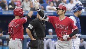 ▲大谷翔平本季第9號全壘打出爐。（圖／美聯社／達志影像）