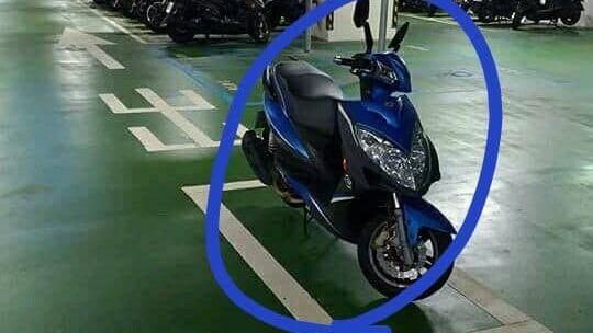 機車這樣停車　網：專屬VIP停車格