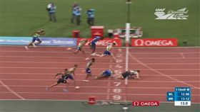 國際田徑總會,鑽石聯賽,絆倒,跨欄　圖／翻攝自YouTube