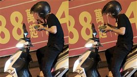 西瓜,等紅燈,機車騎士,爆廢公社　圖／翻攝自臉書爆廢公社