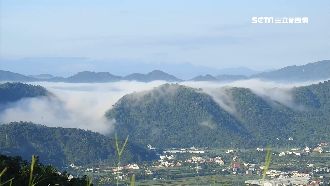 縮時攝影曝光！埔里直擊壯觀「雲瀑」