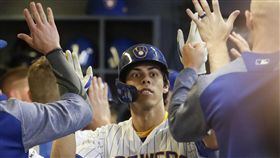 ▲葉立奇（Christian Yelich）敲出本季第29號全壘打。（圖／美聯社／達志影像）