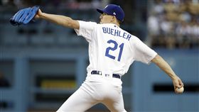 ▲布勒（Walker Buehler）9局狂飆16K。（圖／美聯社／達志影像）