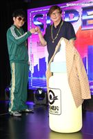 曹格以全新身分「曹小格」推出全新創作專輯「曹小格Super Junior」，滾石段鍾潭總經理現身力挺。（記者林士傑/攝影）