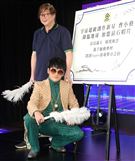 曹格以全新身分「曹小格」推出全新創作專輯「曹小格Super Junior」，滾石段鍾潭總經理現身力挺。（記者林士傑/攝影）