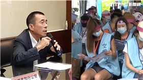 ▲台北市旅行商業同業公會今日下午召開記者會，嚴厲譴責長榮空服員罷工，不排除將走上街頭抗議。（合成圖／記者唐家興攝影、資料照）