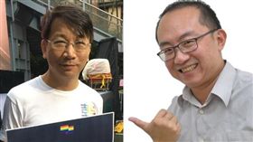 反紅媒後時力選總統？黨代表人渣文本：沒錢沒人又沒力！（合成圖／翻攝自徐永明、特急件小周的人渣文本臉書）