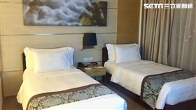 飯店,床,房間。（圖／記者蔡佩蓉攝影）