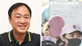 長榮罷工／王拓兒嘆：長榮「恫嚇手法」25年不變！（合成圖／翻攝自王醒之臉書、記者林士傑攝影）