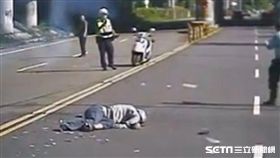 苗栗26歲男遭撞命危／記者蔡文淵翻攝