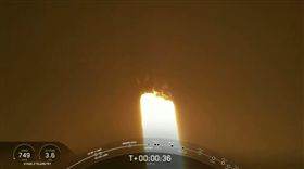 台灣之光！福衛七號搭乘獵鷹火箭　14:30順利升空（圖／翻攝自SpaceX YouTube）