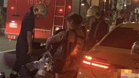 高雄,車禍,肇逃,受困,滿臉血,輾壓,毒駕（圖／翻攝畫面）