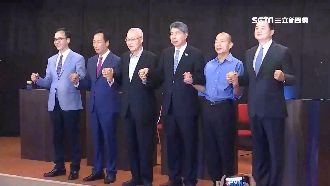 藍營初選政見會　朱立倫當面酸韓國瑜