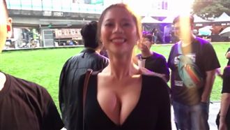 正妹胸前「地震級晃動」　網友全瘋了