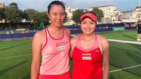 詹皓晴（左）詹詠然聯手晉8強。（圖／劉雪貞提供）