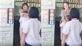 泰國,老師,愛的抱抱,酥胸,男童　圖／翻攝自臉書泰國清邁象