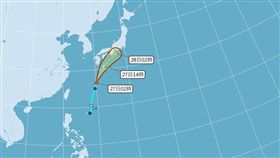 聖帕颱風預測（圖／氣象局）