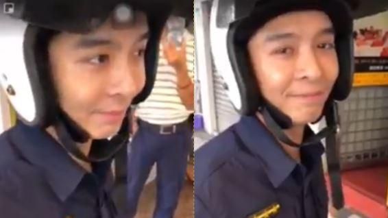 天菜男警遇醉漢　高EQ回應圈粉網友
