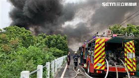 清水泡棉工廠大火／翻攝畫面