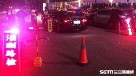 台中警掃蕩黑幫；酒測、臨檢／翻攝畫面