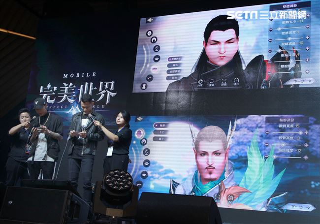 張惠妹與頑童首度獻唱電玩遊戲主題曲。（記者邱榮吉/攝影）