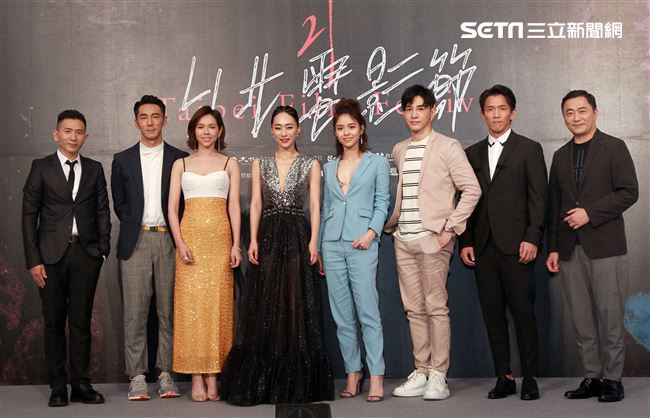 導演趙德胤、演員吳可熙、宋芸樺、夏于喬、施名帥、湯志偉、黃尚禾、張立昂、李李仁出席「灼人秘密」台北電影節首映。（記者邱榮吉/攝影）