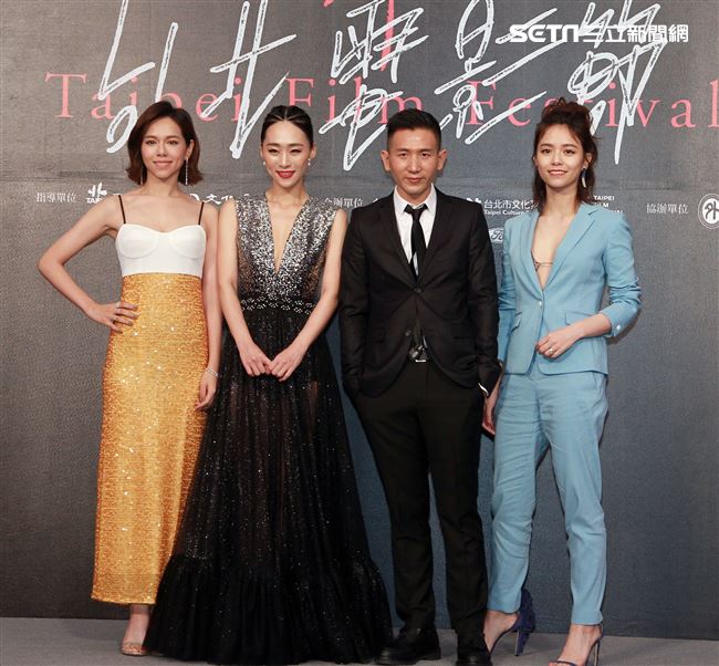 「灼人秘密」演員夏于喬、吳可熙、導演趙德胤、宋芸樺。（記者邱榮吉/攝影）