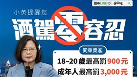 蔡英文,酒駕新制（圖／翻攝蔡英文 Tsai Ing-wen臉書）