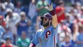 ▲哈波（Bryce Harper）本季第14轟打破比賽僵局。（圖／美聯社／達志影像）