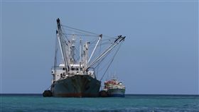 歐盟訪台倒數　漁船遭疑非法作業查證中21日是歐盟官員查訪台灣遠洋漁業改善作業最後一天，漁業署和台灣遠洋漁業爭取解除黃牌。綠色和平20日質疑台灣籍漁船涉嫌非法漁撈，農委會漁業署已確認其中5艘合法作業，另5艘英文拼字有出入，要再確認。（綠色和平提供）中央社記者楊淑閔傳真 107年3月20日