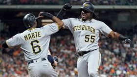 ▲海盜單場擊出5發全壘打打爆太空人。（圖／美聯社／達志影像）