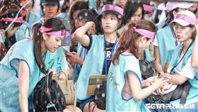 長榮空服員罷工第6天,空服員,長榮,空姐,罷工，圖／記者林士傑攝影