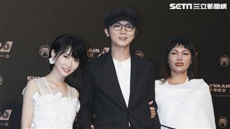 紅毯氣質登場！謝震廷牽手兩精神支柱