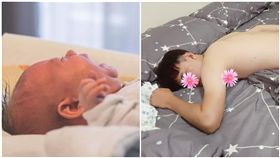 老公顧小孩累趴／爆廢公社、Pixabay