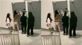  14歲女逛百貨…好奇多看一眼　遭4女狠拖至樓梯間圍毆（圖／微博）