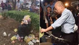 韓國瑜,新竹造勢垃圾,組合圖